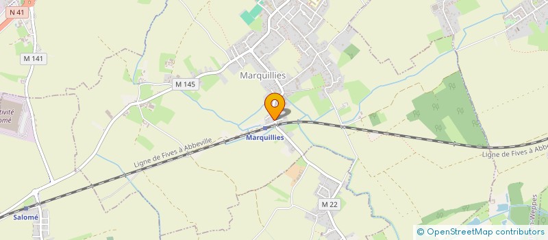 localisation de l'entreprise ASSOCIATION PETANQUE MARQUILLIES  MARQUILLIES