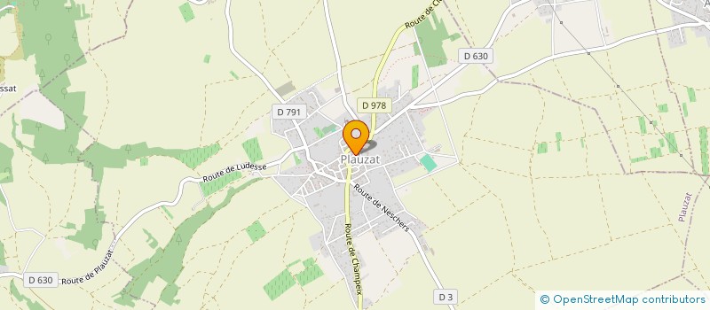 localisation de l'entreprise ASSOCIATION PETANQUE PLAUZATOISE  PLAUZAT