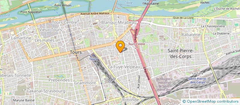 localisation de l'entreprise ASSOCIATION PETER PITCHES  TOURS