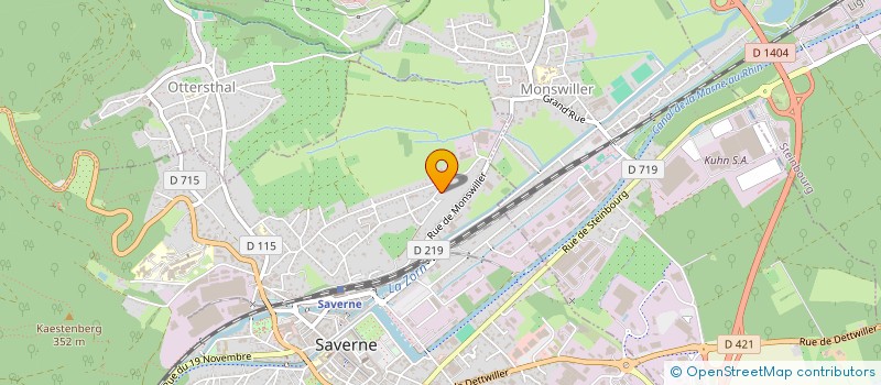 localisation de l'entreprise ASSOCIATION PETIT A PETIT à SAVERNE