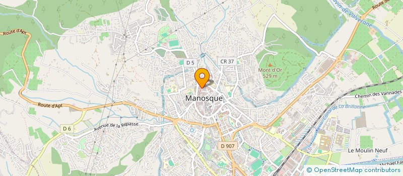localisation de l'entreprise ASSOCIATION PETIT BOULOT GRAND SERVICE à MANOSQUE
