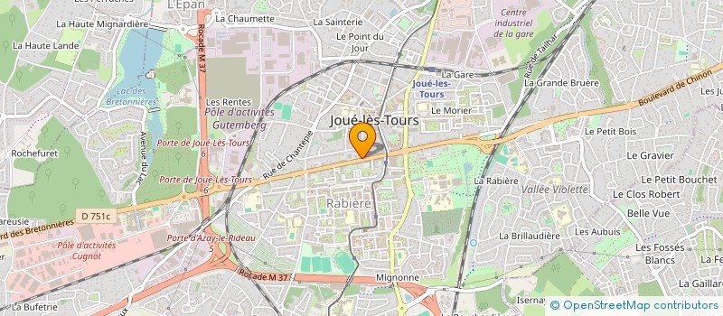 localisation de l'entreprise ASSOCIATION PETIT CLUB BLEU CITRON à JOUE-LES-TOURS