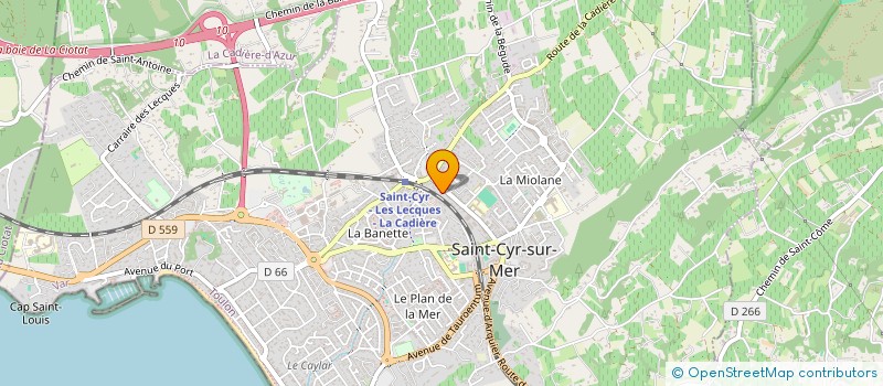 localisation de l'entreprise ASSOCIATION PETITES FAMILLES VAROISES  SAINT-CYR-SUR-MER