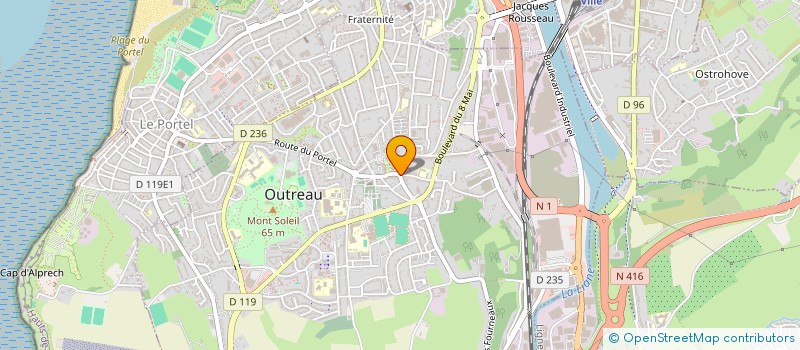 localisation de l'entreprise ASSOCIATION PHENIX CAFE  OUTREAU