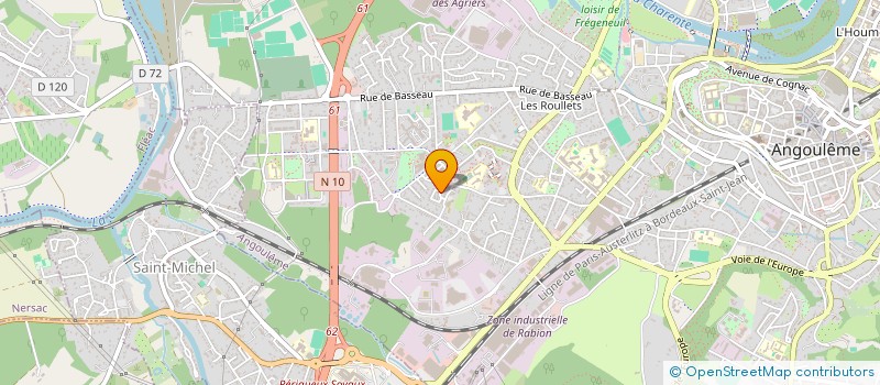 localisation de l'entreprise ASSOCIATION PHIL MUSIC PRESTATIONS à ANGOULEME