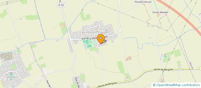 localisation de l'entreprise ASSOCIATION PHILANTHROPIQUE ET CARNAVALESQUE KIRIBANDE  ARMBOUTS-CAPPEL