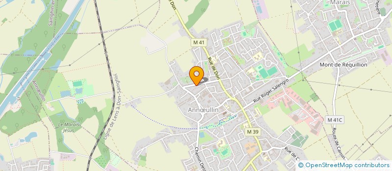 localisation de l'entreprise ASSOCIATION PHILATELIQUE ANNOEULINOISE  ANNULLIN