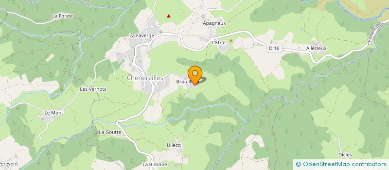 localisation de l'entreprise ASSOCIATION PHILATELIQUE DE BELIEUX  CHENEREILLES