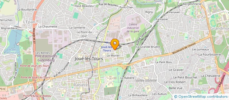 localisation de l'entreprise ASSOCIATION PHILATELIQUE JOCONDIENNE à JOUE-LES-TOURS