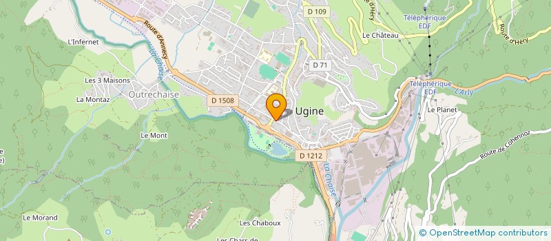 localisation de l'entreprise ASSOCIATION PHILATELIQUE UGINE-ALBERTVILLE  UGINE