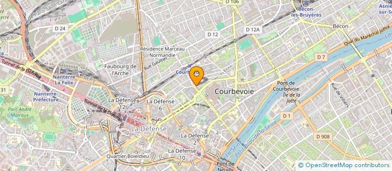 localisation de l'entreprise ASSOCIATION PIANO PARIS PRAGUE à COURBEVOIE