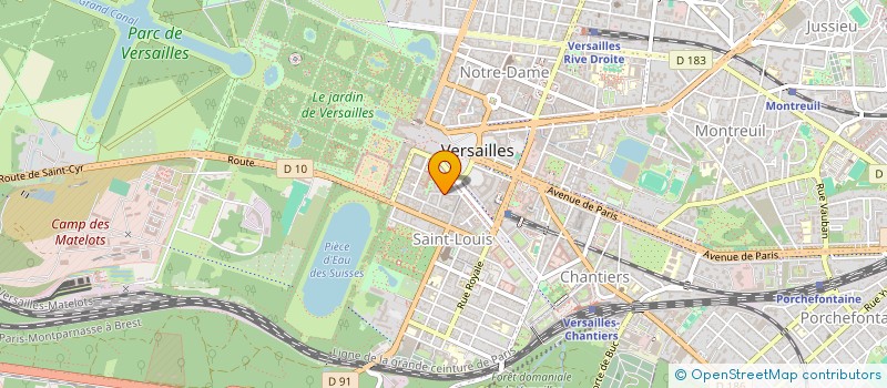 localisation de l'entreprise ASSOCIATION PIANO QUE J AIME à VERSAILLES