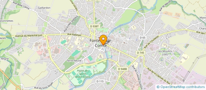 localisation de l'entreprise ASSOCIATION PIERRE BLANCHE à FONTENAY-LE-COMTE