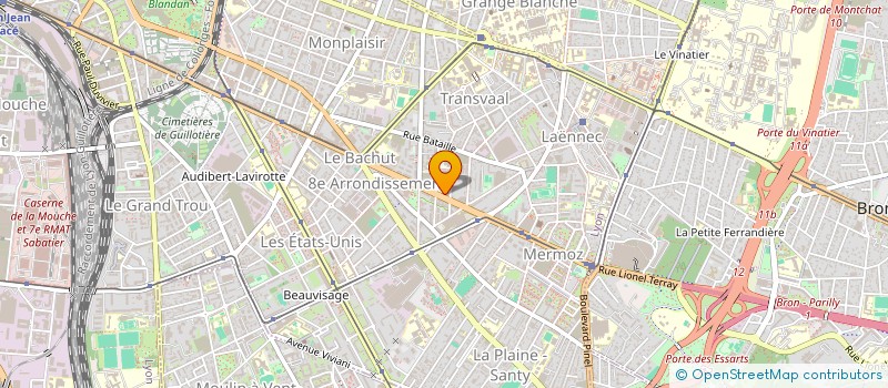 localisation de l'entreprise ASSOCIATION PIERRE ET LE LOUP à LYON