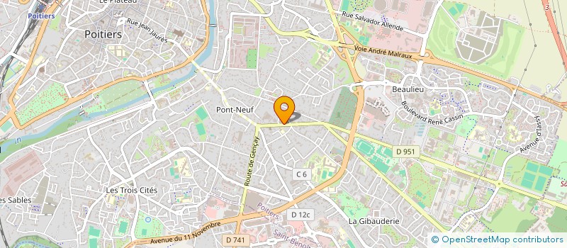 localisation de l'entreprise ASSOCIATION PIERRE LEVEE à POITIERS