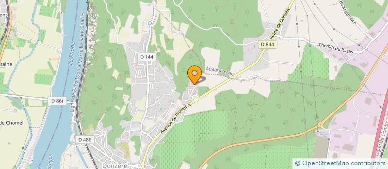 localisation de l'entreprise ASSOCIATION PIERRELATTINE DE TAEKWON-DO  DONZERE