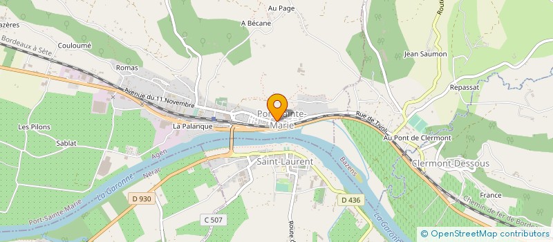 localisation de l'entreprise ASSOCIATION PILATES GV  PORT-SAINTE-MARIE