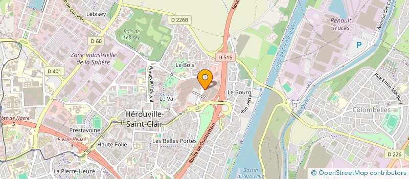 localisation de l'entreprise ASSOCIATION PINCE OREILLE à HEROUVILLE SAINT CLAIR