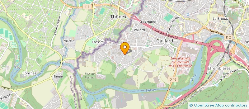 localisation de l'entreprise ASSOCIATION PINKY BLINDERS  GAILLARD