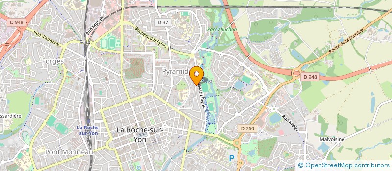 localisation de l'entreprise ASSOCIATION PIRANHA DECIBELS à LA ROCHE-SUR-YON