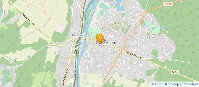 localisation de l'entreprise ASSOCIATION PIROUETTE  L'ISLE-ADAM