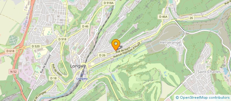 localisation de l'entreprise ASSOCIATION PISCINE PATINOIRE  HERSERANGE