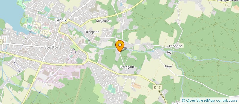 localisation de l'entreprise ASSOCIATION PIT PRODUCCION  SOUSTONS