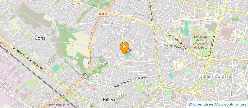 localisation de l'entreprise ASSOCIATION PITCHOUNS CIRCUS à BILLERE