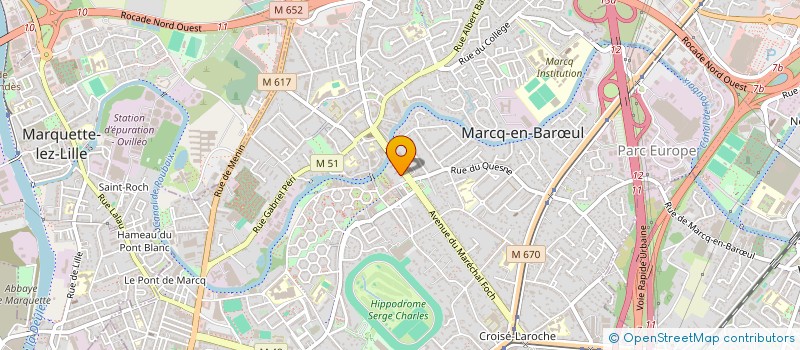 localisation de l'entreprise ASSOCIATION PIVOD NORD PAS DE CALAIS à MARCQ-EN-BARŒUL