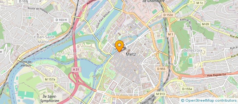 localisation de l'entreprise ASSOCIATION PLACE DE CHAMBRE  METZ