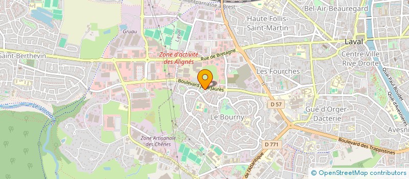localisation de l'entreprise ASSOCIATION PLAISIR D'ETRE ENSENBLE à LAVAL