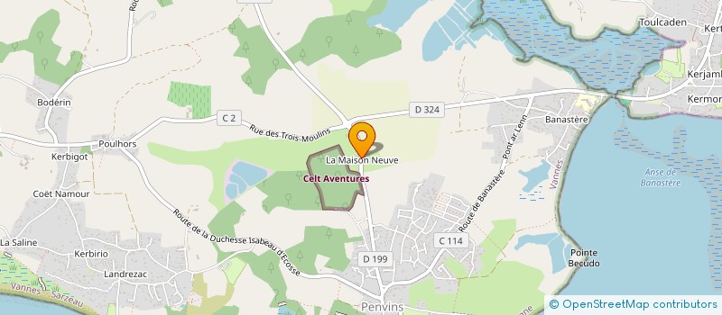 localisation de l'entreprise ASSOCIATION PLAISIR & PERFORMANCE  SARZEAU