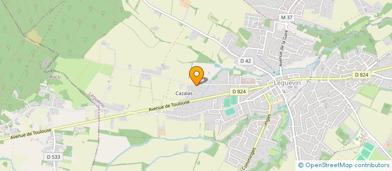 localisation de l'entreprise ASSOCIATION PLANET'CREATION  LEGUEVIN