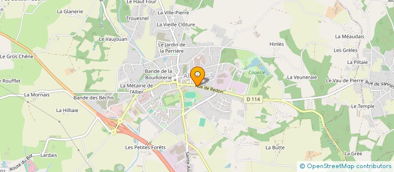 localisation de l'entreprise ASSOCIATION PLANETE LOISIRS  ALLAIRE