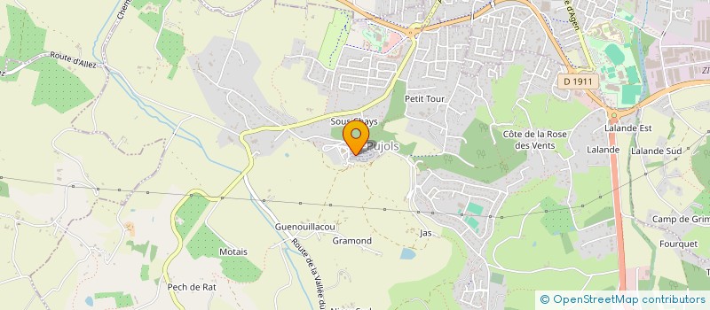 localisation de l'entreprise ASSOCIATION PLANETE SPORT FRANCE  PUJOLS