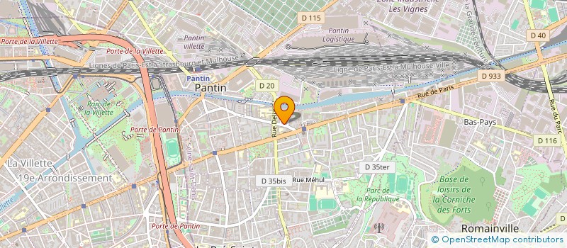 localisation de l'entreprise ASSOCIATION PLASMA(S) ( PLASMA(S) )  PANTIN