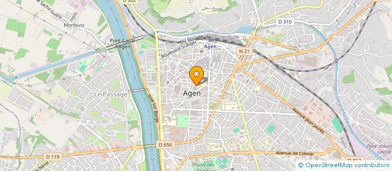 localisation de l'entreprise ASSOCIATION PLEIN CHANT  AGEN