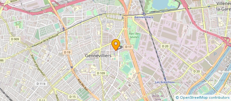 localisation de l'entreprise ASSOCIATION PLEIN EMPLOI à GENNEVILLIERS