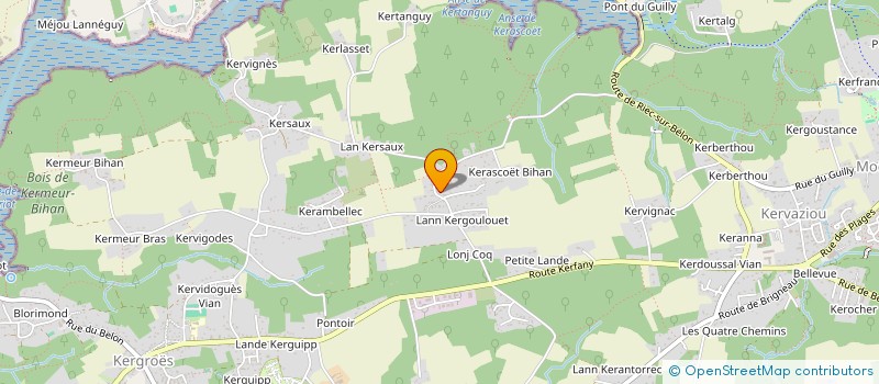 localisation de l'entreprise ASSOCIATION PLEIN FEU  MOELAN SUR MER