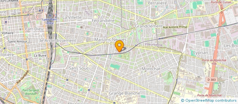 localisation de l'entreprise ASSOCIATION PLEIN LA VUE  LYON