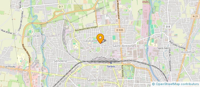 localisation de l'entreprise ASSOCIATION PLEIN SUD-TARBES à TARBES