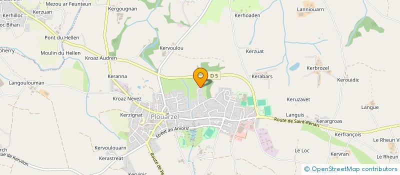 localisation de l'entreprise ASSOCIATION PLOUAR-ZEN YOGA  PLOUARZEL