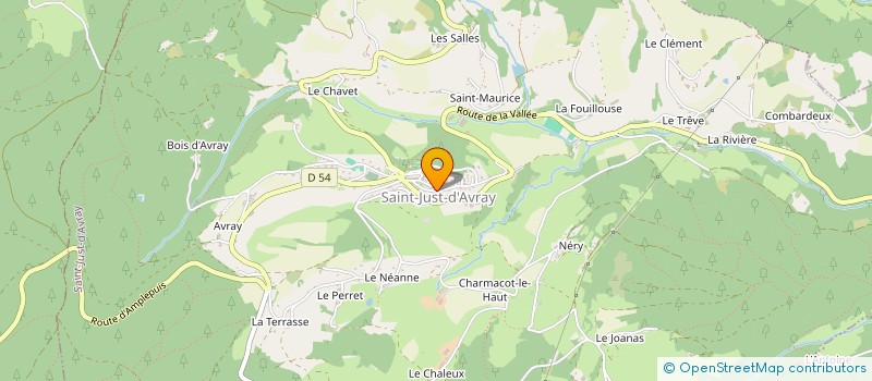 localisation de l'entreprise ASSOCIATION PLUME  SAINT-JUST-D'AVRAY