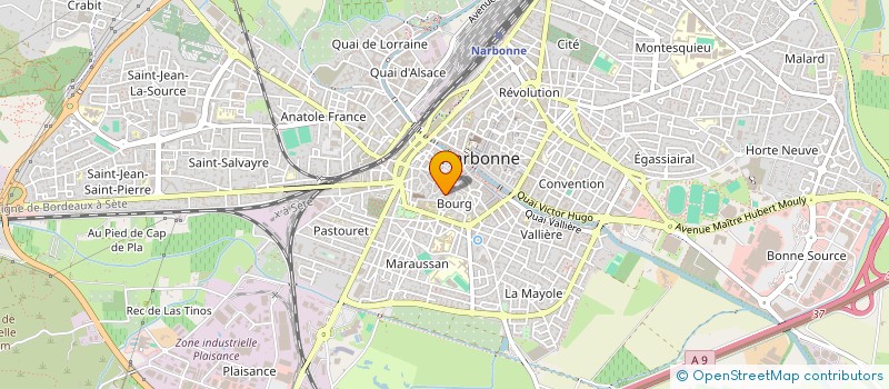 localisation de l'entreprise ASSOCIATION PLUMES  NARBONNE