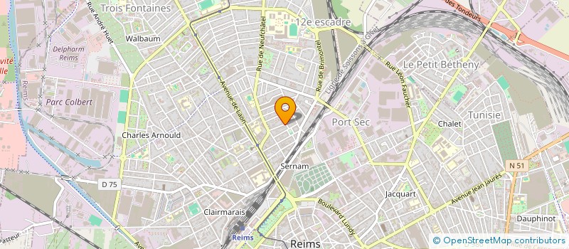 localisation de l'entreprise ASSOCIATION'PLUS DE'  REIMS