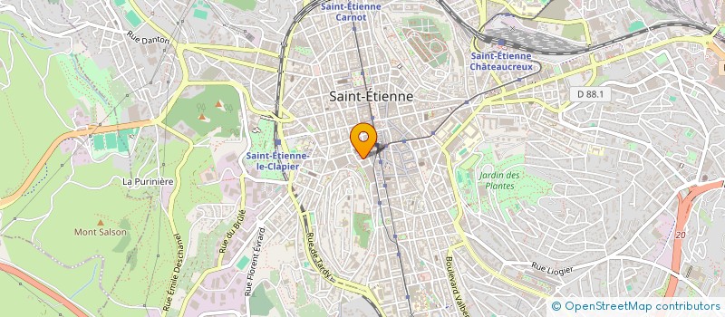 localisation de l'entreprise ASSOCIATION PLUSMOINS  SAINT-ETIENNE