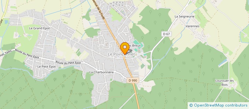 localisation de l'entreprise ASSOCIATION POINCONNOISE DES PARENTS D'ELEVES à LE POINCONNET