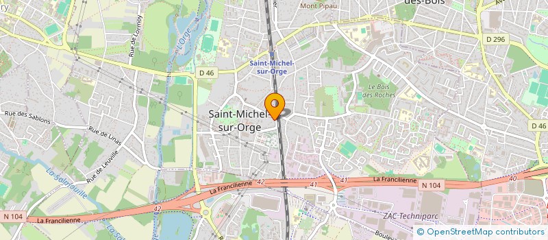 localisation de l'entreprise ASSOCIATION POINT D'EMERGENCE  SAINT-MICHEL-SUR-ORGE