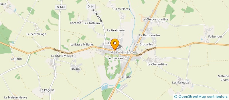 localisation de l'entreprise ASSOCIATION POINT DE CROIX à AZAY-LE-FERRON