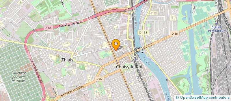 localisation de l'entreprise ASSOCIATION POINT MENAGE  CHOISY-LE-ROI